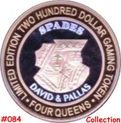 -200 Four Queens Spades gold obv.